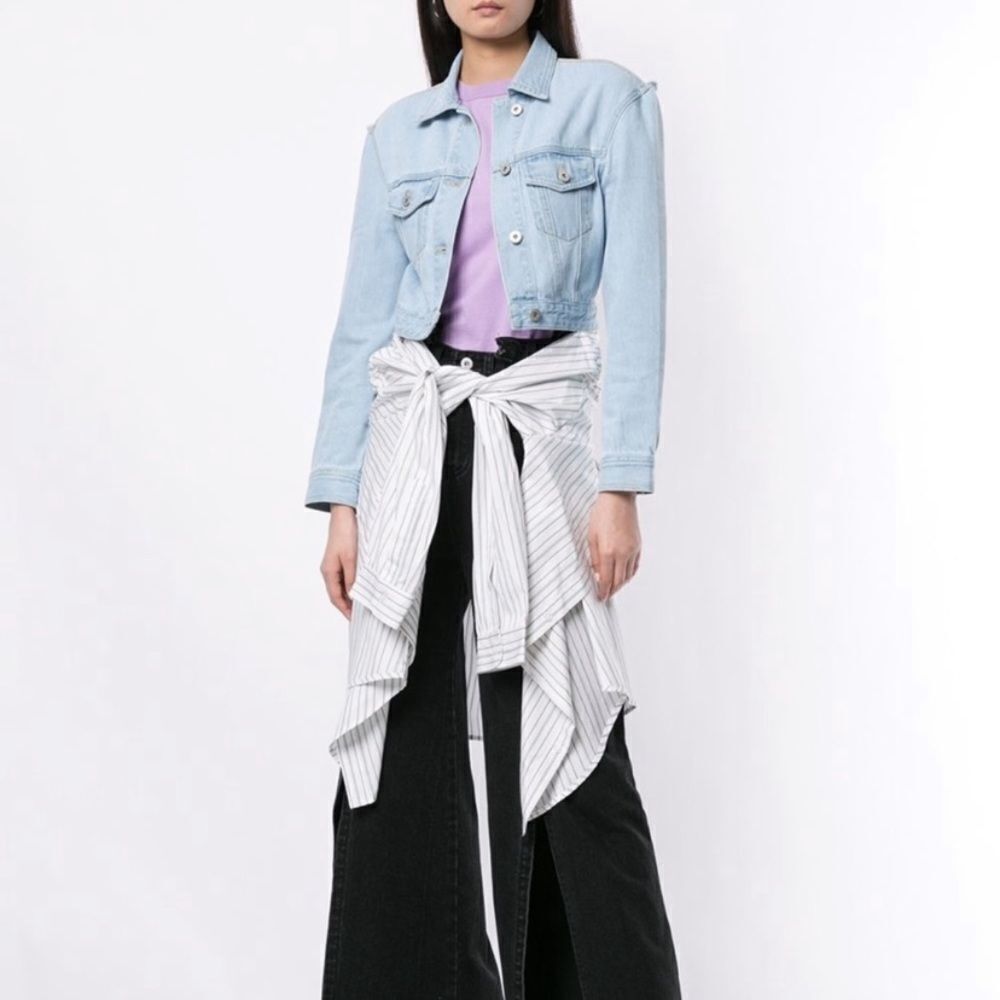 Ground Zero jean jacket with shirt attached, S